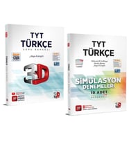 3D YAYINLARI TYT TÜRKÇE SORU BANKASI - TYT TÜRKÇE SİMÜLASYON DENEME