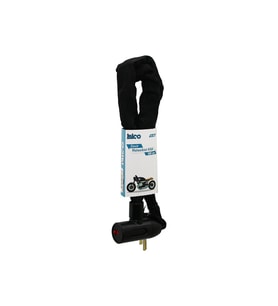 ZİNCİRLİ ANAHTARLI MOTOR - BİSİKLET KİLİT BEZ KILIFLI AÇ-KAPA KİLİT KAPAK 100CM (5680)