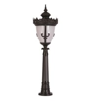 AVONNI BSU-68089-BSY-BOP Siyah Boyalı Dış Mekan Aydınlatma E27 Aluminyum Döküm Dip Polikarbon Cam 32cm