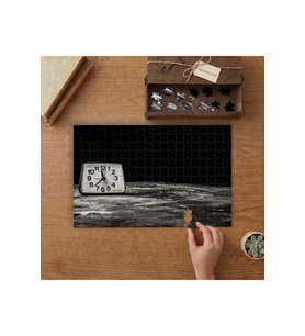 Nostaljik Masa Saati Tasarımı 240 parça Ahşap Puzzle Ahşap Kutuda MP01480