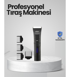 Şarjlı Tıraş Makinesi –Dijital Ekranlı, Hızlı Şarjlı, Profesyonel Kesim Seti