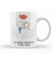 Sevgililer Günü Sevgiliye Hediye 0119 Kupa Bardak Porselen