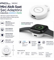 Lexroo AW21 Aple Watch için Kablosuz Şarj Cihazı