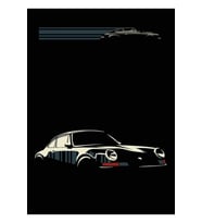 Minimalist Porsche Tablo Ahşap Poster Dekoratif