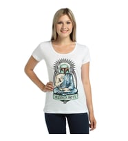 Bant Giyim - Star Wars Boba Fett Beyaz Kadın T-shirt Tişört