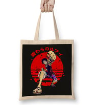 One Piece Luffy 02 Bez Çanta Uzun Saplı