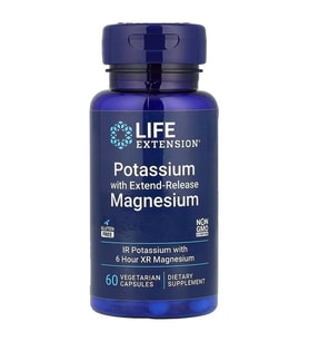 Potassium with Extend-Release Magnesium, 60 Vegetarian Capsules