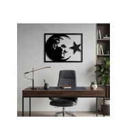 Atatürk Portresi Metal Duvar Tablosu - 53x69 Cm