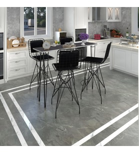 Knsz masa sandalye takımı hem105zengin grisyh 140*040 4 sandalye syhsyh sırt minderli