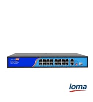 16 Port 10/100/1000 Poe Switch IO-SF16021G