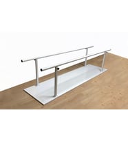 Klinik Tip Paralel Bar 250 cm uzunluk, Yükseklik Ayarlı, Yürüme Platformu  ile birlikte