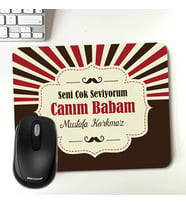 Kişiye Özel Seni Seviyorum Babacığım Mousepad