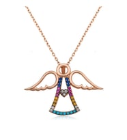 Rose Melek Kanadı 925 Ayar Gümüş Kolye