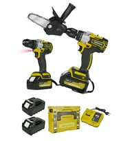 Pro Dynamic 128VF Çift Akülü Vidalama ve Darbeli Çelik Mandren Matkap
