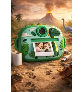 Anında Baskılı Mini Fotoğraf Makinesi Sevimli Tasarımlı Çift Kameralı Kamera