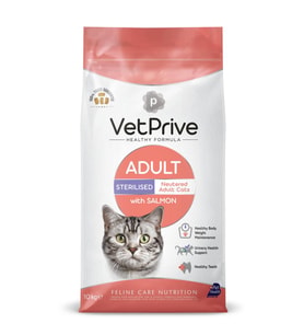Vet Prive Sterilised Somonlu Kısırlaştırılmış Kedi Maması 10 Kg