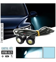 Kartal Göz Led Ayna Altı Led Eagle Eye Civatalı Buz Mavi Renk 18mm