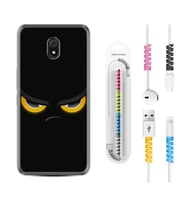 Xiaomi Redmi 8A 8 Pro 9C 9T 10C 11T Pro Kılıf Kablo Koruma Spiral Silikon Black Eyes 1644