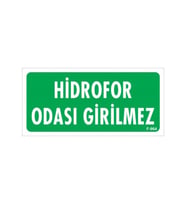 Emek Ikaz Levhaları Hidrofor Odası Girilmez Levhası - 0964