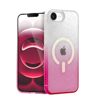 iPhone 16E Pummel Shiny Magsafe Kapak - Pembe