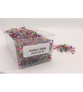 500 Gr Başlı Toplu İğne - STD Renkli