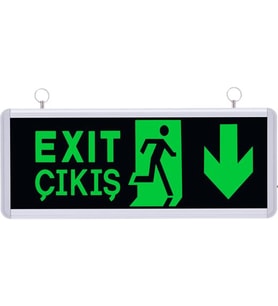 Selda Elektrik Sg005 Çift Yönlü Çıkış/Exıt Yönlendirme Armatürü