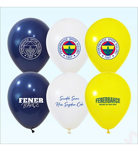 Fenerbahçe Lisanslı Balon, 30cm x 5 Adet