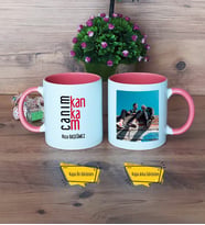 Arkadaşa Hediye Kupa Bardak Pembe Fotoğraflı Doğum Günü Hediyesi
