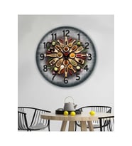 bilge Tasarım retro Duvar Saati 40 x 40 CM (Karışık)