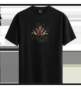 Jersey Tiger - %100 Pamuklu Kadın Siyah Tişört - Premium Quality