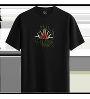 Jersey Tiger - %100 Pamuklu Kadın Siyah Tişört - Premium Quality (Siyah - Beyaz)