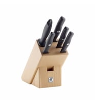 Zwilling 385910010 Life 6 Parça Bambu Blok Çelik Bıçak Seti (Siyah)