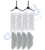 Xiaomi Mop 2 Pro (MJST1SHW) -Mop 2 Lite Uyumlu 2 Yan Fırça 4 Filtre 4 Mop PKT-iasgf0000410