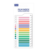 Kraf Index Film (PP) 16x20 yp 6x45 mm Cetvelli Bright Color 16645-1 (Karışık)