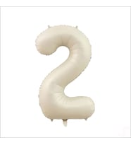 2 Yaş Rakam Krem Folyo Balon - 76 cm