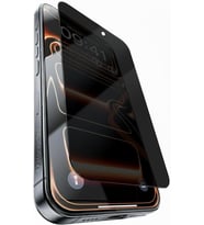 iPhone 15 Pro Ekran Koruyucu için Hayalet (Privacy), Anti-Statik, 9H Süper Güçlü Temperli Cam, 5D Tam Koruma, Toza & Çizilmelere Dayanıklı, Kılıf Dostu - Kolay Takılır