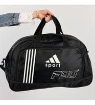 Büyük Boy Seyahat Spor Cantası El Valizi (Siyah Beyaz)