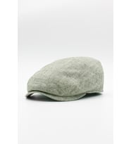 Erkek Keten Premium Açık Yeşil Şapka Yazlık Flat Cap Kasket