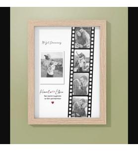 Yıl Dönümü 5 Fotoğraflı 20 X 30 Çerçeve (Ahşap)