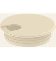 Plastik Kablo Kapağı Çap 63mm  Krem (Karışık)