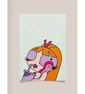 Powerpuff Girls Tasarımlı 24*33 cm 350 gr. Kuşe Kağıt Poster PYTKPSTR052