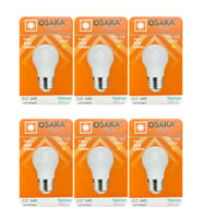 (6 Adet) Osaka 7W (50W) Sarı Işık E27 Duylu (Kalın Duy) Led Mini Ampul