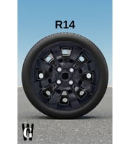 Renault Modus 14 İnç Jant Kapağı (4 ADET) Siyah S101