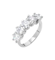 Starlight Diamond Pırlanta Montür 925 Ayar Gümüş Bayan Beştaş Yüzük