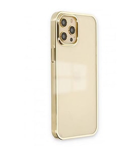 Coverzone iPhone 12 Pro Max ?le Uyumlu K?l?f Different Silikon Gold