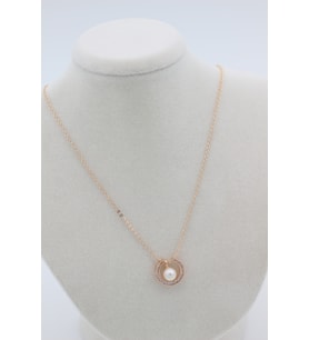 XUPİNG JEWELRY İNCİ ZİRKON TAŞLI ROSE KOLYE