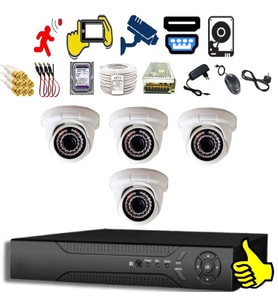 XMPro 4 DOME KAMERALI 1080P 36 IRLED GÜVENLİK KAMERA SETİ
