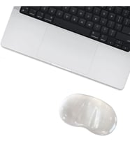 MP04 - Jel Mouse Ve Klavye Bilek Destek Pedi Yumuşak, Ergonomik, El Bileği Dinlendirme Pedi (Fare Bilek Desteği, Şeffaf)