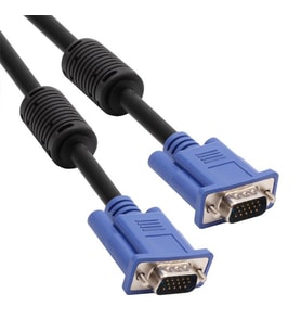 Vcom CG341AD-1.5 Mavi Konnektör Siyah 1.5MT Vga-M-Vga-M Kablo
