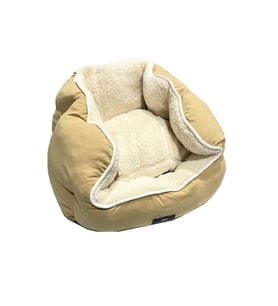 Yıkanabilir Kumaş Silikon Elyaf Dolgulu Kedi Köpek Yatağı 56cm